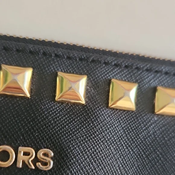 Michael Kors Black Wristlet with Gold Accents - Picture 6 of 9